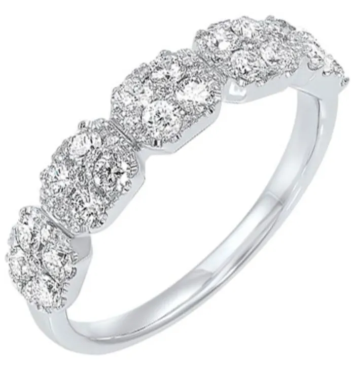 14k WG Diamond Anniversary Ring 34CTW RG106414WB GemsOne Rings