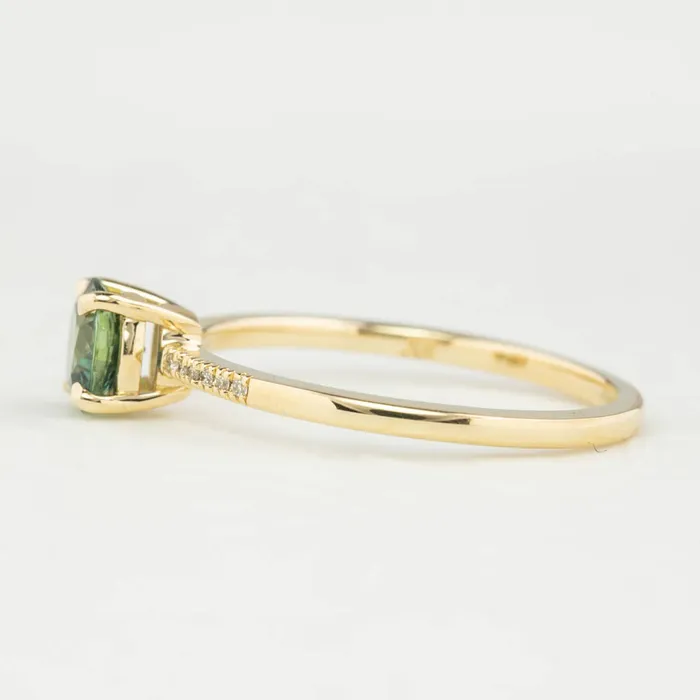 Audrey Ring 073ct Teal Blue Queensland Sapphire Envero Jewelry Rings Audrey Ring 073ct Teal Blue Queensland Sapphire Envero Jewelry Rings
