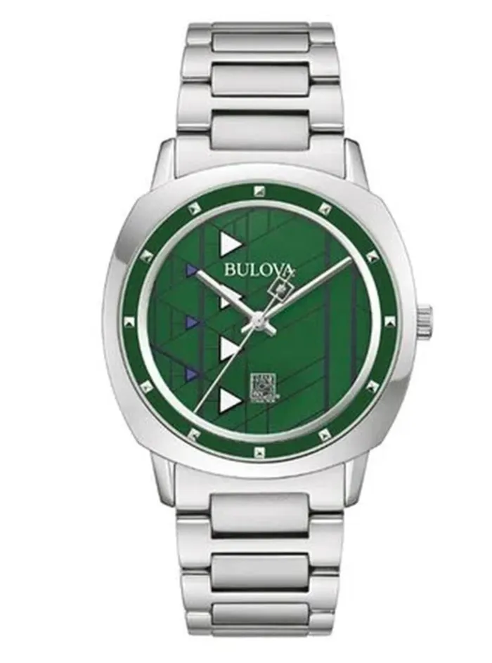Bulova Earrings BulovaFrank Lloyd Wright Hollyhock Green Dial 96A286