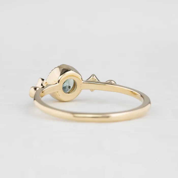 Envero Jewelry Rings Stella Ring 5mm 060ct Light blue Montana Sapphire 14K Yellow Gold Envero Jewelry Rings Stella Ring 5mm 060ct Light blue Montana Sapphire 14K Yellow Gold