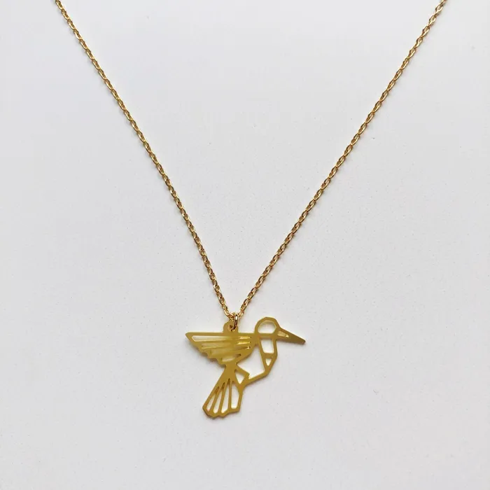 Hummingbird Geometric Necklace A Tea Leaf Jewelry Necklaces