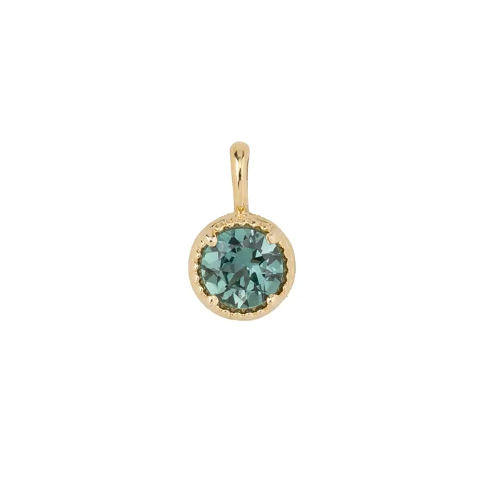 Montana Sapphire Dahlia Round Charm Envero Jewelry Charm Necklaces Montana Sapphire Dahlia Round Charm Envero Jewelry Charm Necklaces