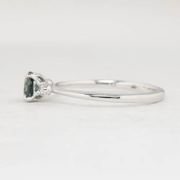 Rings Envero Jewelry Sofia Ring 5mm 070ct Teal Blue Green Round Queensland Sapphire 14k White Gold Rings Envero Jewelry Sofia Ring 5mm 070ct Teal Blue Green Round Queensland Sapphire 14k White Gold