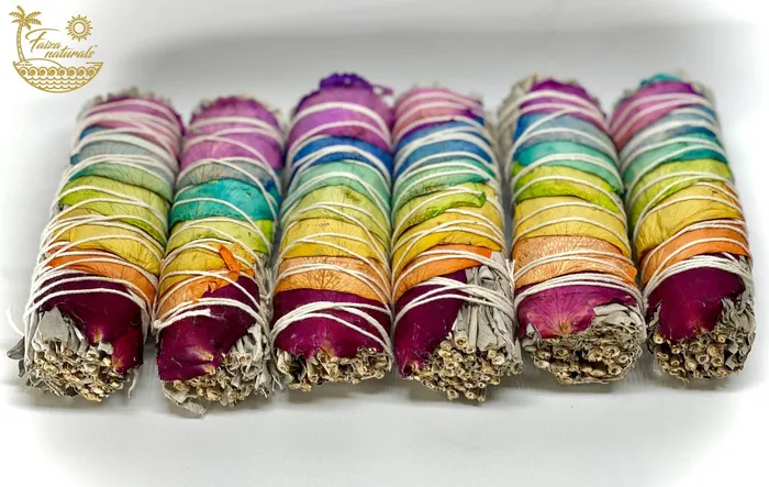 Rings Faiza Naturals Chakra Rose White Sage Bundle
