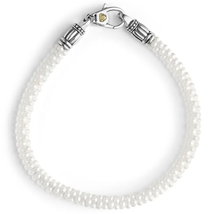 Bracelets LAGOS White Caviar Ceramic Caviar Beaded Bracelet