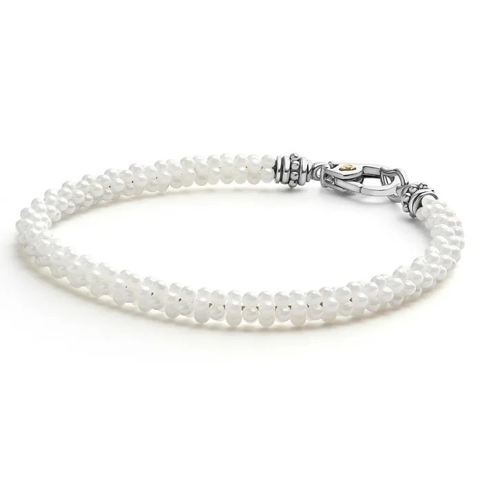 Bracelets LAGOS White Caviar Ceramic Caviar Beaded Bracelet