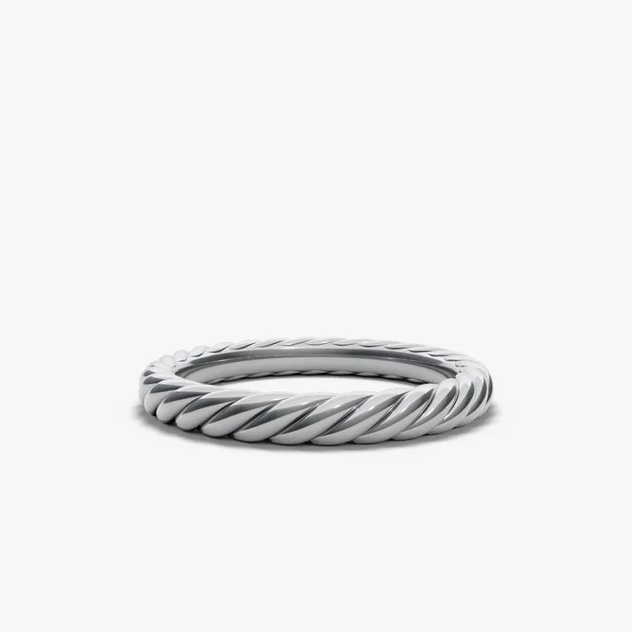 David Yurman 34MM MODERN CABLE BAND RING SIL Rings