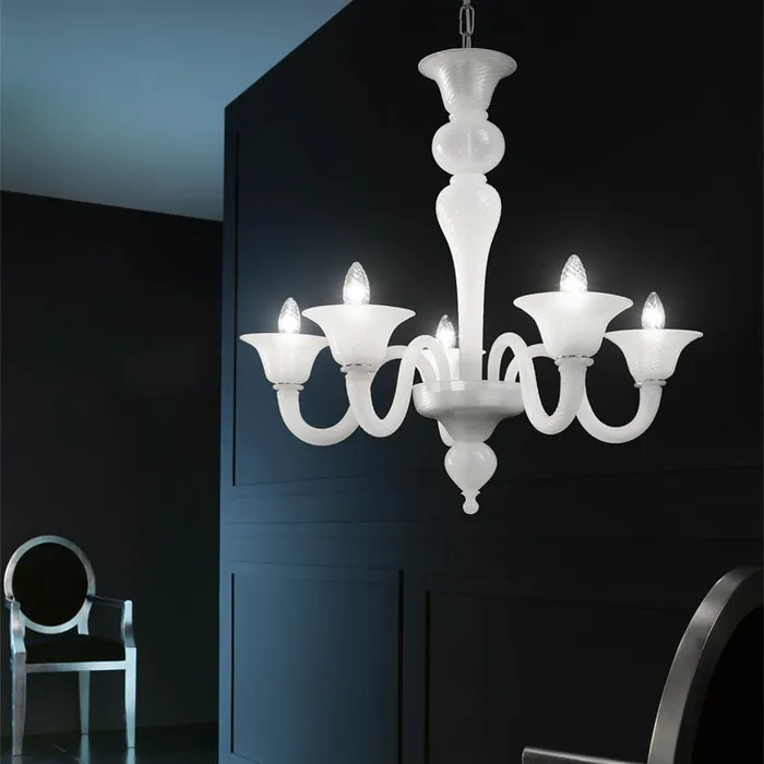 Earrings Voltolina Barena Chandelier Murano Glass 12 lights