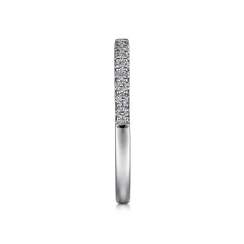 GABRIEL CO Montreal 14K White Gold Shared Prong Diamond Wedding Band 023 ct Rings GABRIEL CO Montreal 14K White Gold Shared Prong Diamond Wedding Band 023 ct Rings