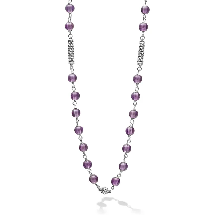 LAGOS Caviar Icon Amethyst Beaded Necklace Necklaces
