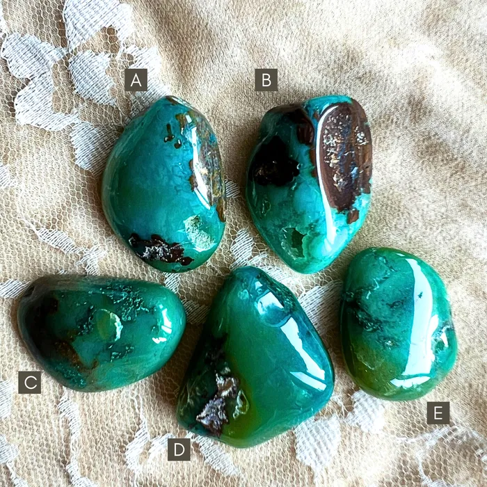 Necklaces Giardinoblu Chrysocolla Silica Gem Necklace