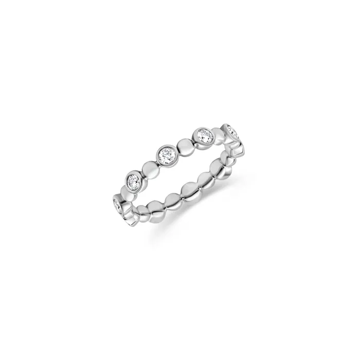 Rings Polachecks Collection Bezel Set Diamond Band