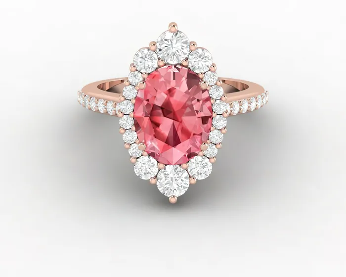 Rings Sapheena Jewelry Capella 270 Ct Oval Cut Halo Champagne Sapphire Engagement Ring Rings Sapheena Jewelry Capella 270 Ct Oval Cut Halo Champagne Sapphire Engagement Ring