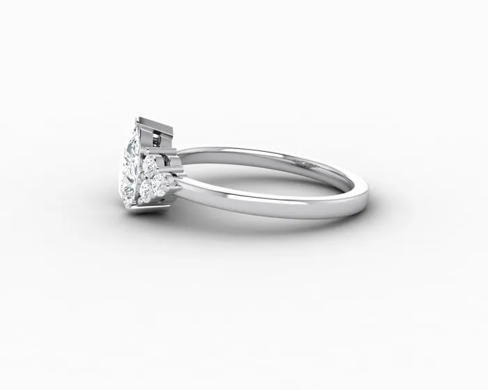 Sapheena Jewelry Rings Astrid 075 Ct Pear Cut Engagement Ring