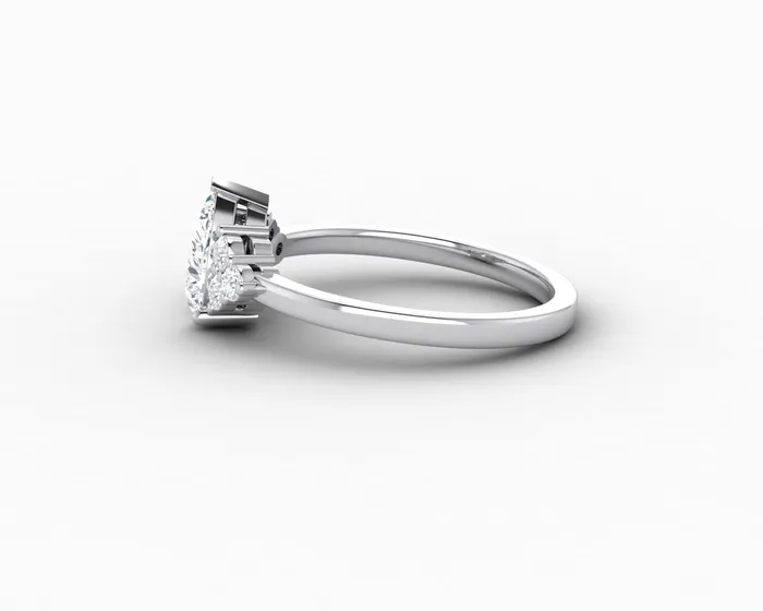 Sapheena Jewelry Rings Astrid 075 Ct Pear Cut Engagement Ring