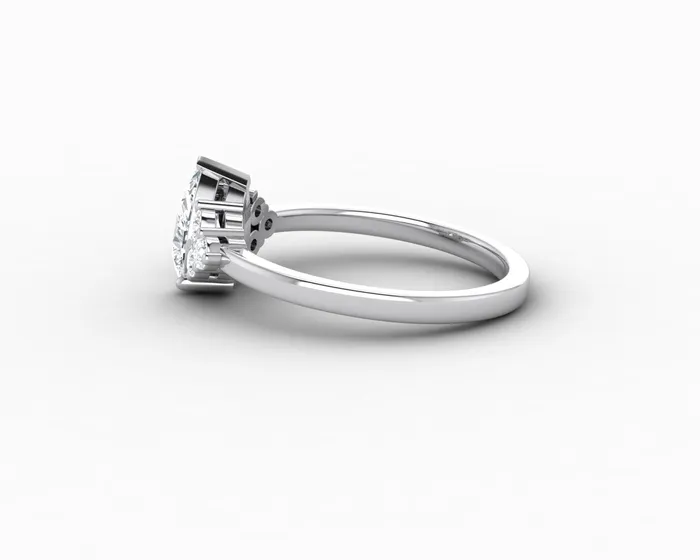 Sapheena Jewelry Rings Astrid 075 Ct Pear Cut Engagement Ring