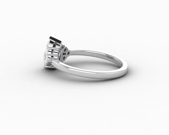 Sapheena Jewelry Rings Astrid 075 Ct Pear Cut Engagement Ring