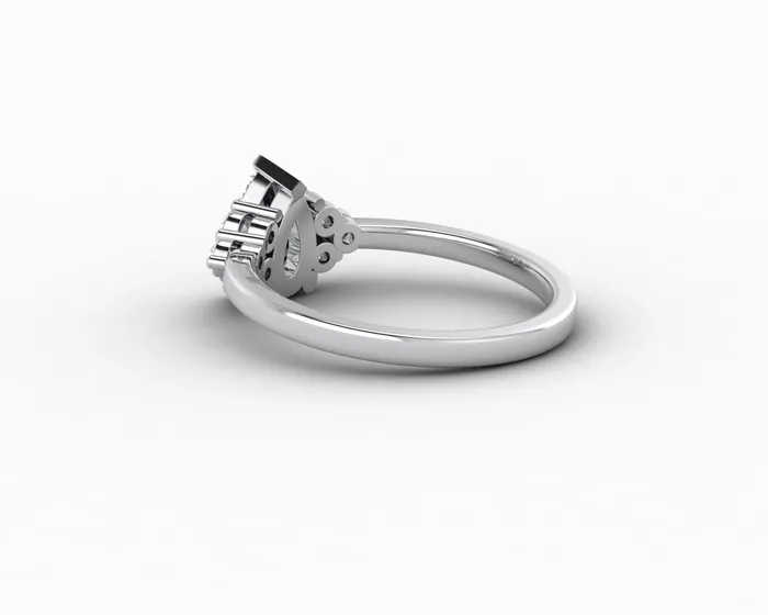 Sapheena Jewelry Rings Astrid 075 Ct Pear Cut Engagement Ring