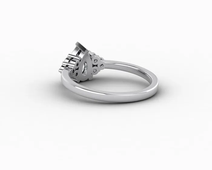 Sapheena Jewelry Rings Astrid 075 Ct Pear Cut Engagement Ring