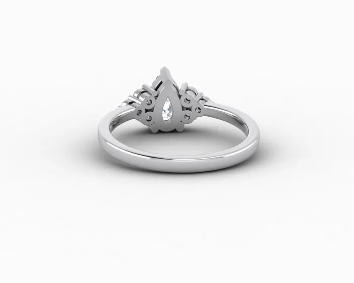 Sapheena Jewelry Rings Astrid 075 Ct Pear Cut Engagement Ring