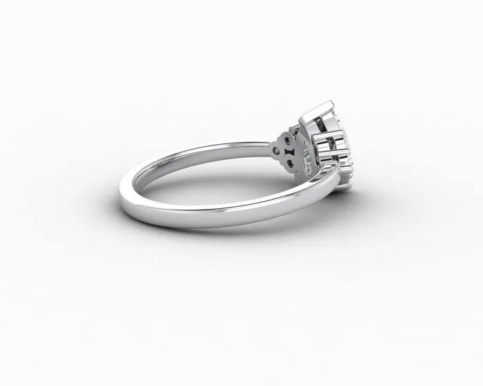 Sapheena Jewelry Rings Astrid 075 Ct Pear Cut Engagement Ring