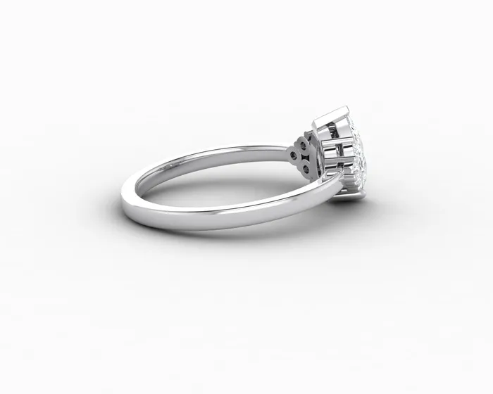 Sapheena Jewelry Rings Astrid 075 Ct Pear Cut Engagement Ring