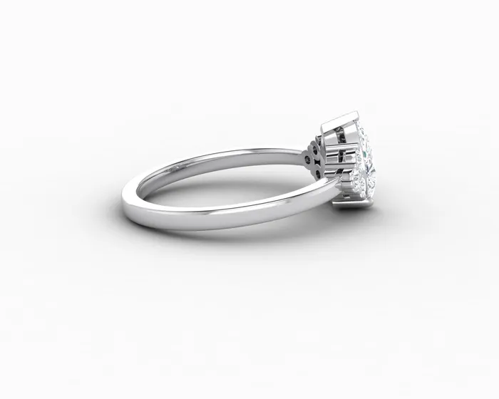 Sapheena Jewelry Rings Astrid 075 Ct Pear Cut Engagement Ring