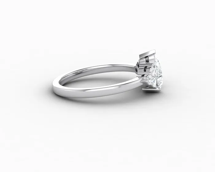 Sapheena Jewelry Rings Astrid 075 Ct Pear Cut Engagement Ring