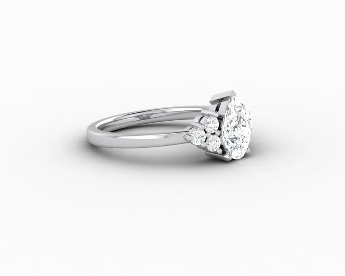 Sapheena Jewelry Rings Astrid 075 Ct Pear Cut Engagement Ring