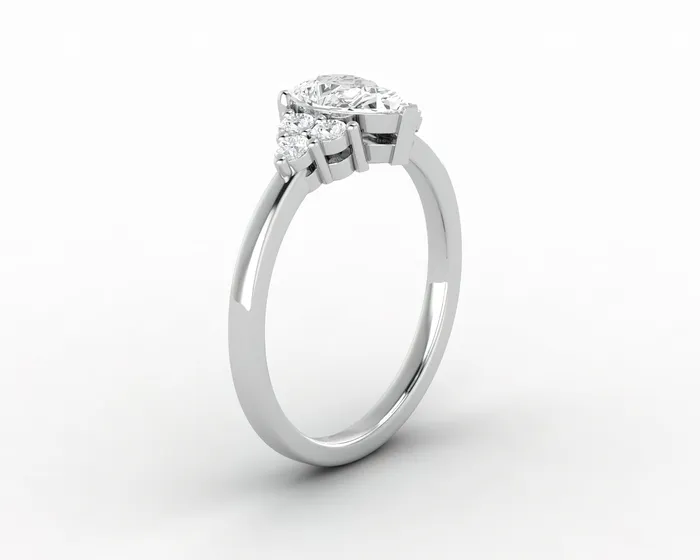 Sapheena Jewelry Rings Astrid 075 Ct Pear Cut Engagement Ring