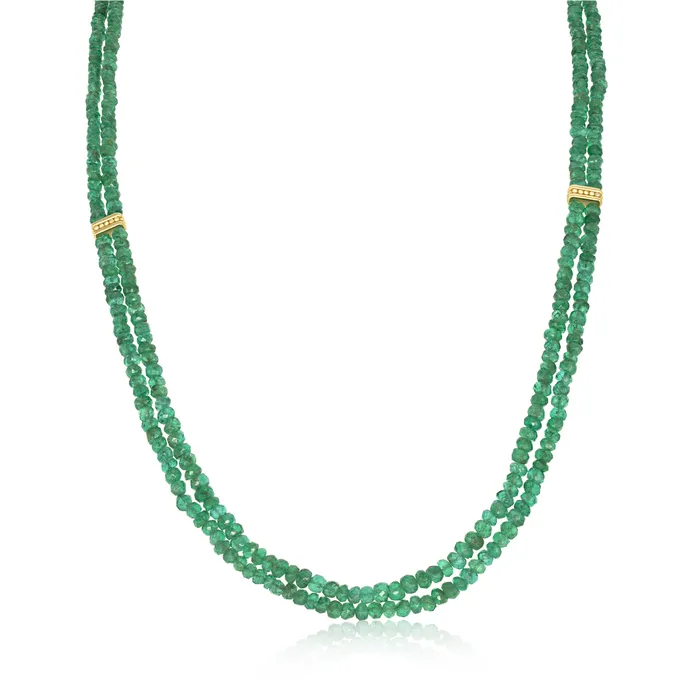 VANIE Necklaces Emerald Bead Necklace