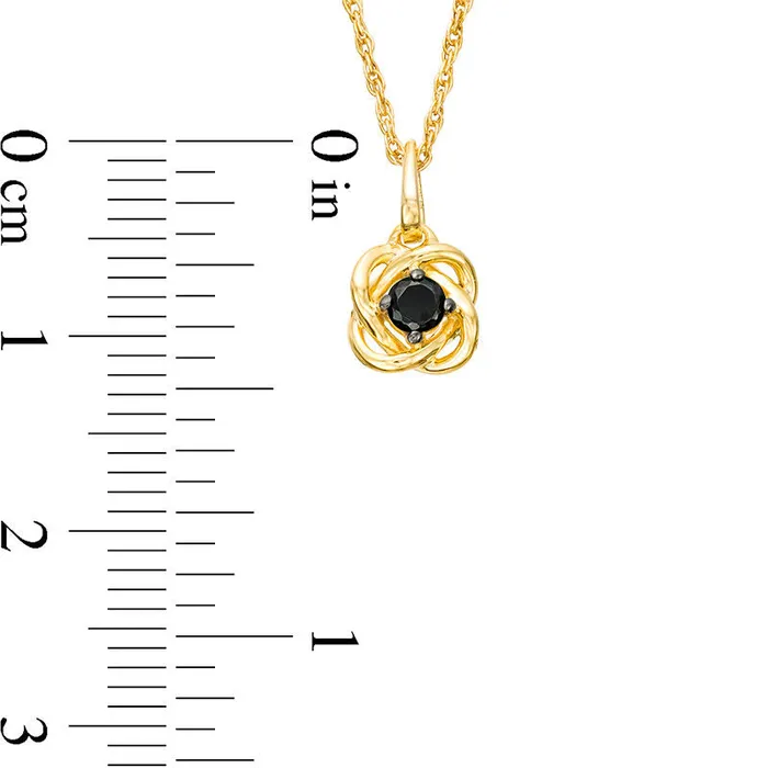 01 CT Enhanced Black Natural Clarity Enhanced Solitaire Swirl Frame Pendant in 10K Yellow Gold Goldia Necklaces 01 CT Enhanced Black Natural Clarity Enhanced Solitaire Swirl Frame Pendant in 10K Yellow Gold Goldia Necklaces