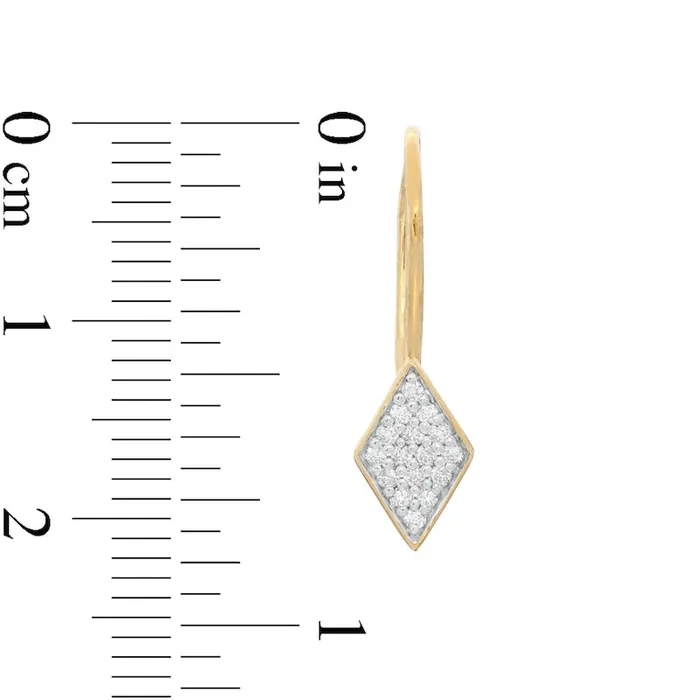 017 CT TW Composite Diamond KiteShaped Drop Earrings in 10K Gold Goldia Earrings 017 CT TW Composite Diamond KiteShaped Drop Earrings in 10K Gold Goldia Earrings