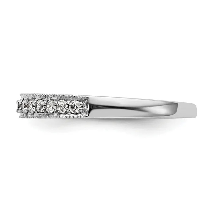 023ct CZ Solid Real 14K White Gold Wedding Band Ring Goldia Rings