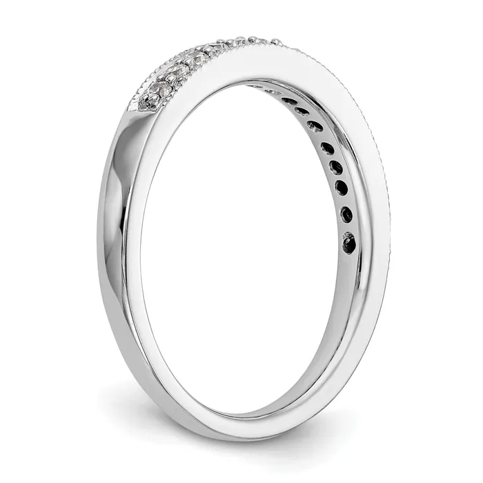 023ct CZ Solid Real 14K White Gold Wedding Band Ring Goldia Rings