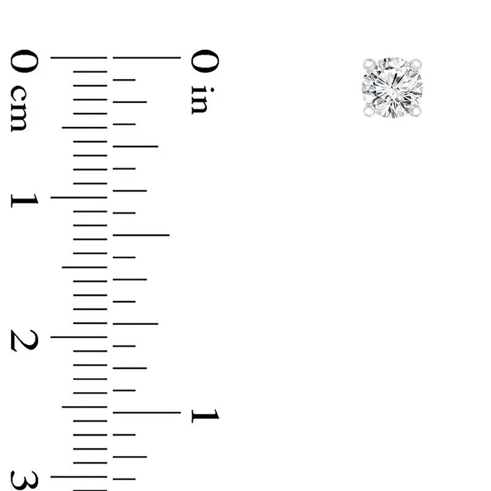 033 CT TW Certified Diamond Solitaire Stud Earrings in 14K White Gold ISI2 Goldia Earrings 033 CT TW Certified Diamond Solitaire Stud Earrings in 14K White Gold ISI2 Goldia Earrings