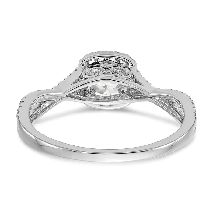 040ct CZ Solid Real 14k White Gold Engagement Ring Goldia Rings