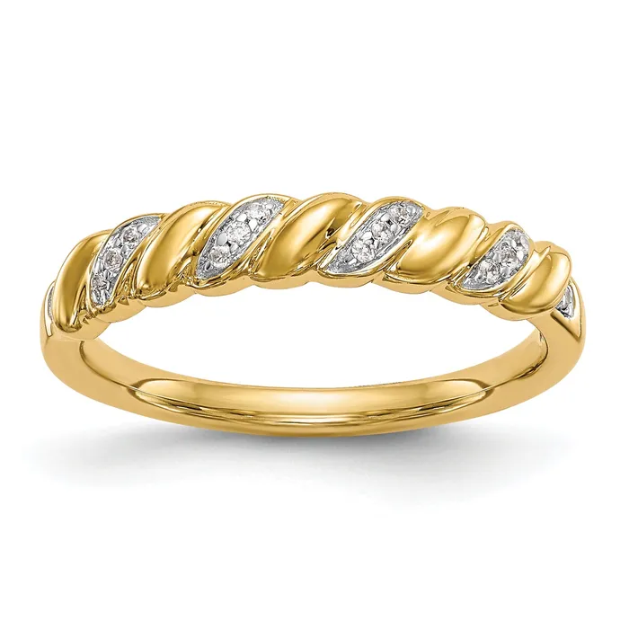 056ct CZ Solid Real 14K Wedding Wedding Band Ring Goldia Rings