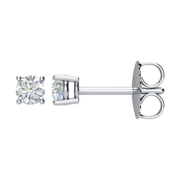015ct I1 Clarity J K Color Natural Diamond Stud Push on Post Earrings in 14k White Gold goldiaca Earrings 015ct I1 Clarity J K Color Natural Diamond Stud Push on Post Earrings in 14k White Gold goldiaca Earrings