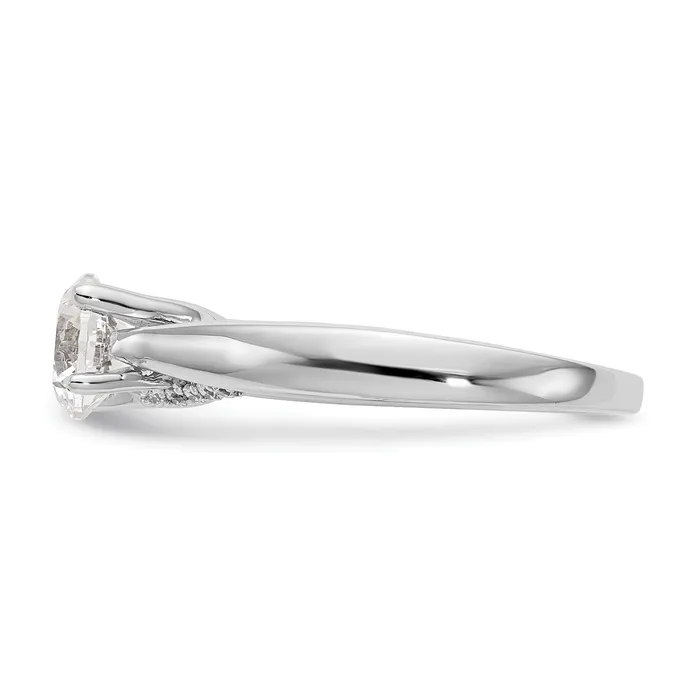 150ct CZ Solid Real 14K White Gold Round Solitaire Engagement Ring Engagement Ring Goldia Rings