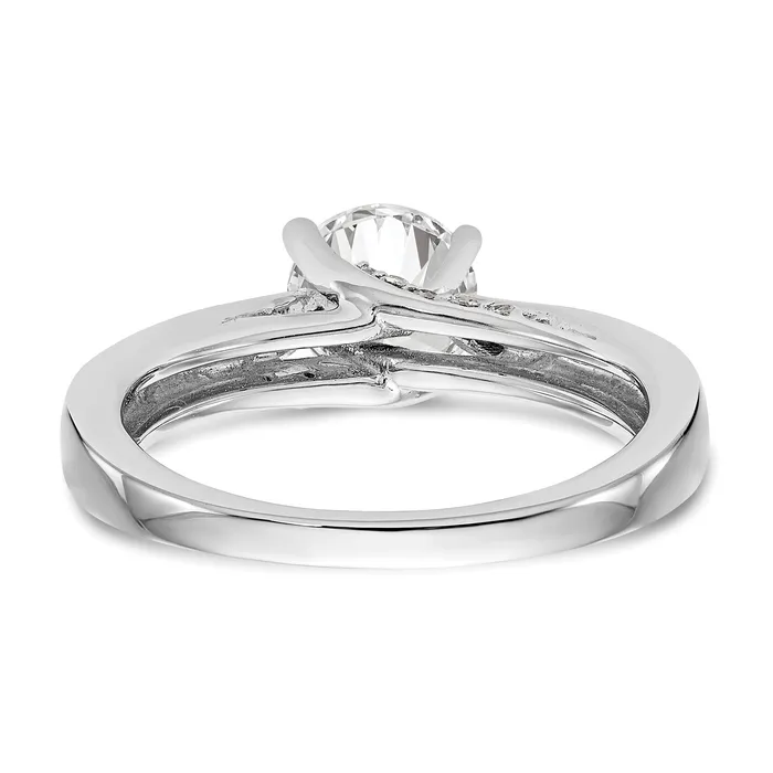 150ct CZ Solid Real 14K White Gold Round Solitaire Engagement Ring Engagement Ring Goldia Rings