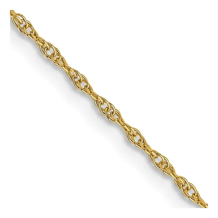 10K Yellow Gold 95mm Carded Cable Rope Chain Necklace QGold Necklaces