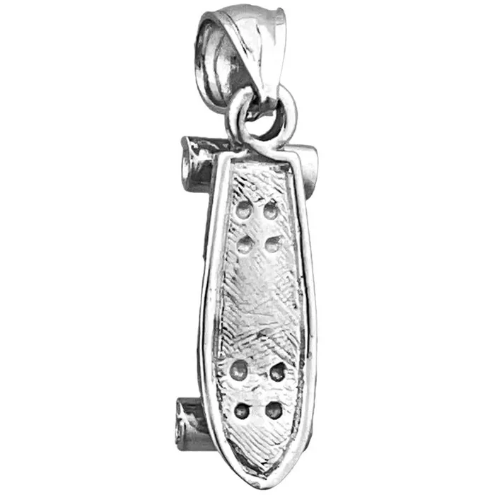 14K Gold 3D Skateboard Charm Goldia Charm Necklaces
