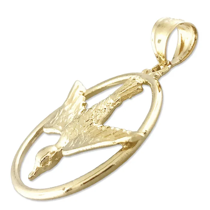 14K Gold Encircled Holy Spirit Dove Medallion Goldia PreStyled Sets