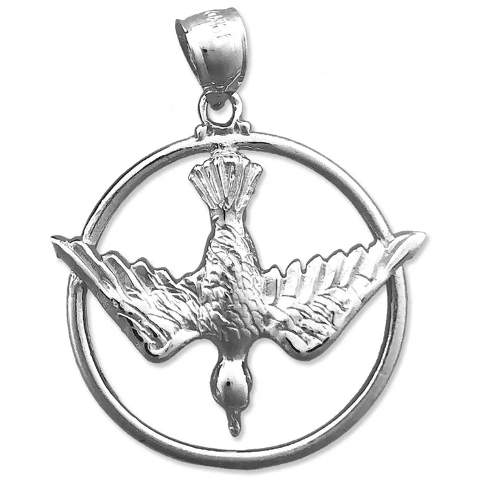 14K Gold Encircled Holy Spirit Dove Medallion Goldia PreStyled Sets