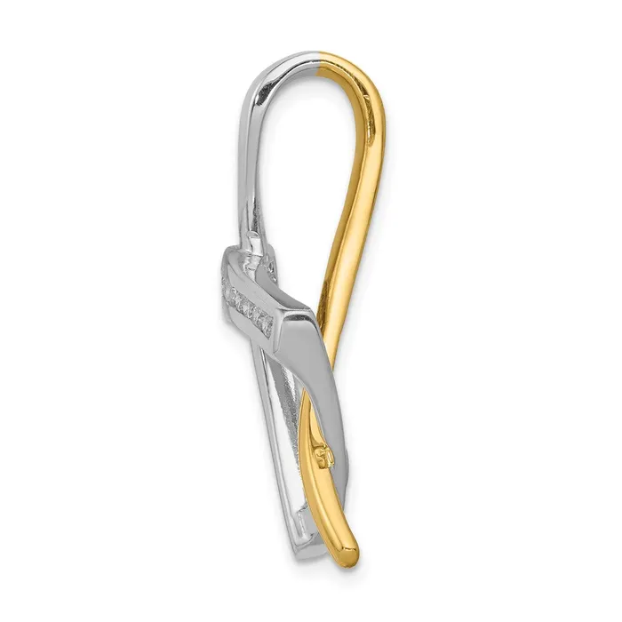 14k Two Tone Holds 11 16mm stones A Diamond Slide Goldiacom Rings