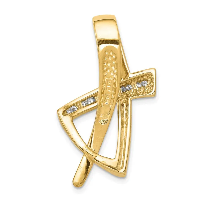 14k Two Tone Holds 11 16mm stones A Diamond Slide Goldiacom Rings