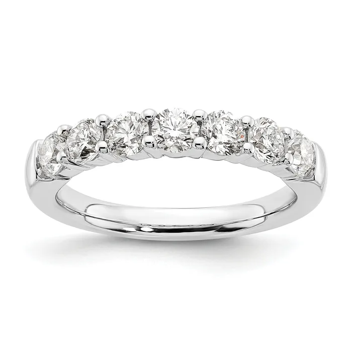 14k White Gold 1 15 Ct Lab Grown Diamond VSSI G Seven Stone Fashion Band Ring Goldia Rings 14k White Gold 1 15 Ct Lab Grown Diamond VSSI G Seven Stone Fashion Band Ring Goldia Rings