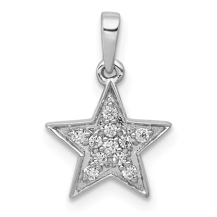14k White Gold 110 Ct Lab Grown Diamond VSSI G Cluster Star Pendant Goldia Necklaces 14k White Gold 110 Ct Lab Grown Diamond VSSI G Cluster Star Pendant Goldia Necklaces