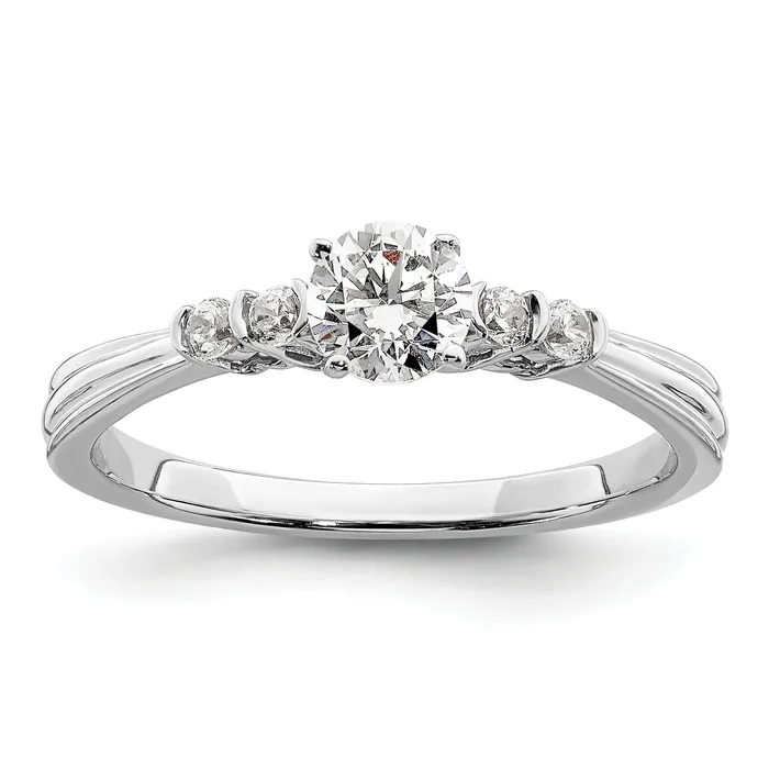 14k White Gold 12 Ct Lab Grown Diamond VSSI G Petite Engagement Ring Goldia Rings 14k White Gold 12 Ct Lab Grown Diamond VSSI G Petite Engagement Ring Goldia Rings